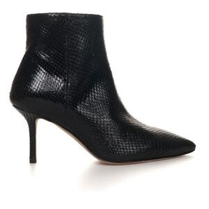 L'Agence Aimee Bootie Suede Booties in Black Snake 
Ankle Boots Size 36.5 US 6.5